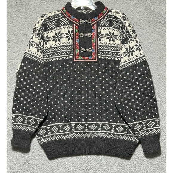 Devis Of Norway Other - Vintage Norwegian Sweater Specially Made For Norway Handmade Wool Knit Size M
